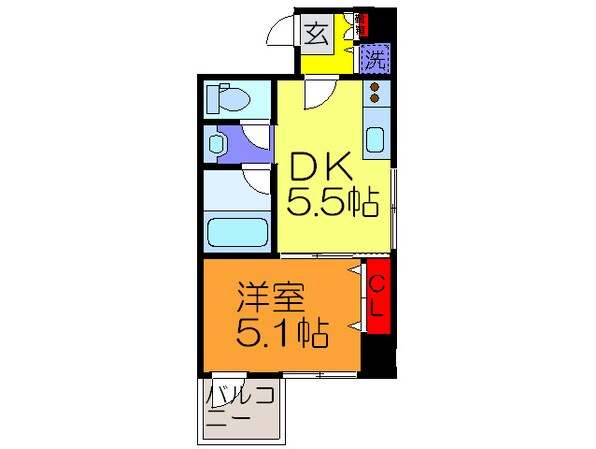 グランスイ－トの物件間取画像